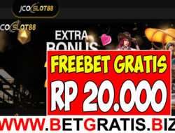 JCOSLOT88 – FREEBET GRATIS RP 20.000 TANPA DEPOSIT