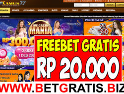 KAMUS77 – FREEBET GRATIS RP 20.000 TANPA DEPOSIT