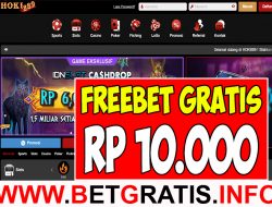 HOKI889 – FREEBET GRATIS RP 10.000 TANPA DEPOSIT