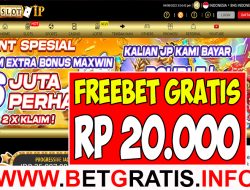 SLOTVIP – FREEBET GRATIS RP 20.000 TANPA DEPOSIT