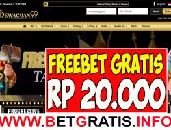 DEWACUAN99 – FREEBET GRATIS RP 20.000 TANPA DEPOSIT