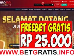 BSO88 – FREEBET GRATIS RP 25.000 TANPA DEPOSIT