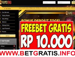 CUANTOTO88 – FREEBET GRATIS RP 10.000 TANPA DEPOSIT