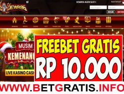 DEWA96 – FREEBET GRATIS RP 10.000 TANPA DEPOSIT