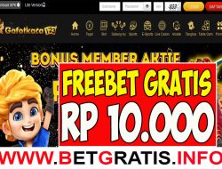 GATOTKACA123 – FREEBET GRATIS RP 10.000 TANPA DEPOSIT