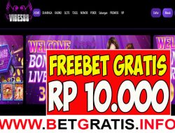 VIBES88 – FREEBET GRATIS RP 10.000 TANPA DEPOSIT