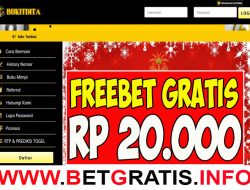 BUKITDITA – FREEBET GRATIS RP 20.000 TANPA DEPOSIT