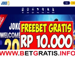 JOKO77 – FREEBET GRATIS RP 10.000 TANPA DEPOSIT