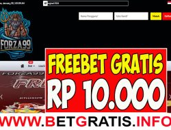 FORZA99 – FREEBET GRATIS RP 10.000 TANPA DEPOSIT