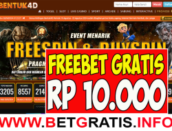 BENTUK4D – FREEBET GRATIS RP 10.000 TANPA DEPOSIT