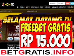 HOH4D – FREEBET GRATIS RP 15.000 TANPA DEPOSIT