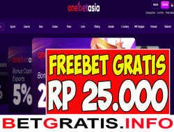 ONEBETASIA – FREEBET GRATIS RP 25.000 TANPA DEPOSIT