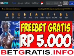 HAHADEWA – FREEBET GRATIS RP 5.000 TANPA DEPOSIT