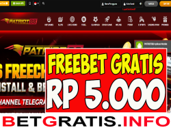 PATRIOT88 – FREEBET GRATIS RP 5.000 TANPA DEPOSIT